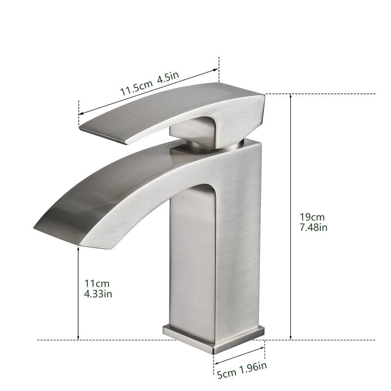 Topcraft Single Handle Modern Bathroom Faucet