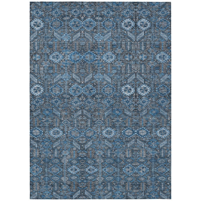 Sari Lush Floral Weather Resistant Classic Meets Modern Outdoor Rug
