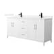 Option White / White Cultured Marble Top / Matte Black