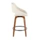 preview thumbnail 33 of 42, Carson Carrington Svellingen Counter Stool with Round Black Footrest (Set of 2) - N/A
