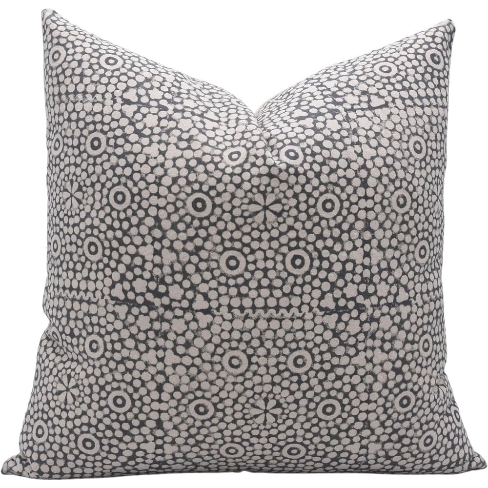 Fabdivine Handmade Dots Cotton Pillow Cover for Bed Living Dining Room