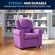 preview thumbnail 43 of 189, Contemporary Kids Recliner with Cup Holder and Headrest - 24"W x 21.5" - 36.5"D x 27"H Lavender Vinyl