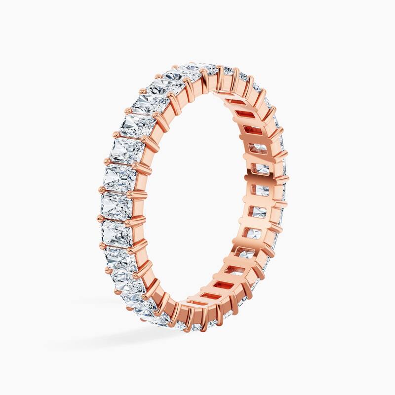 Auriya 14k Gold Radiant North-South Lab Grown Diamond Eternity Band 3.00 - 11.25 ct. tw. (F-G, VS)