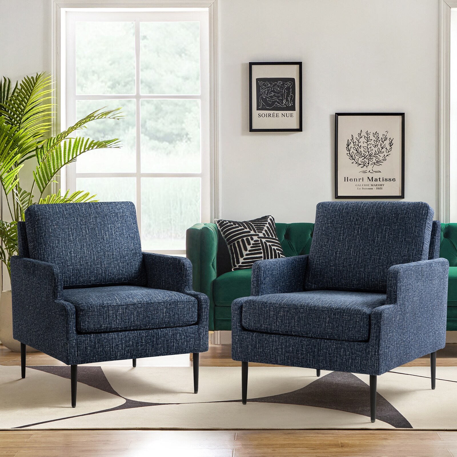Eckard fabric upholstered side outlet chair