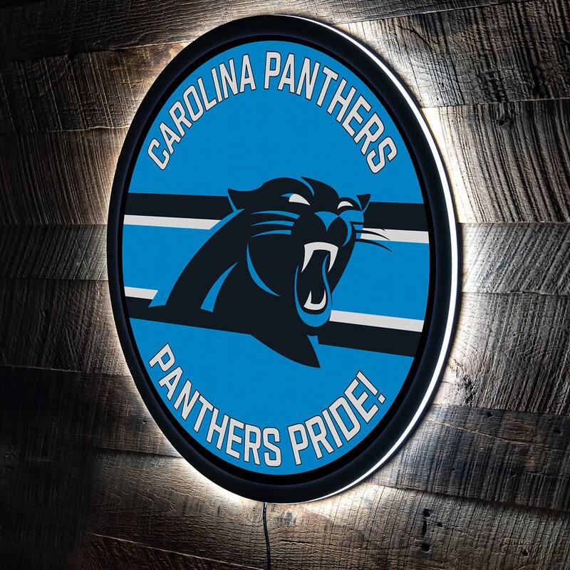 Carolina Panthers LED Lighted Sign - Blue
