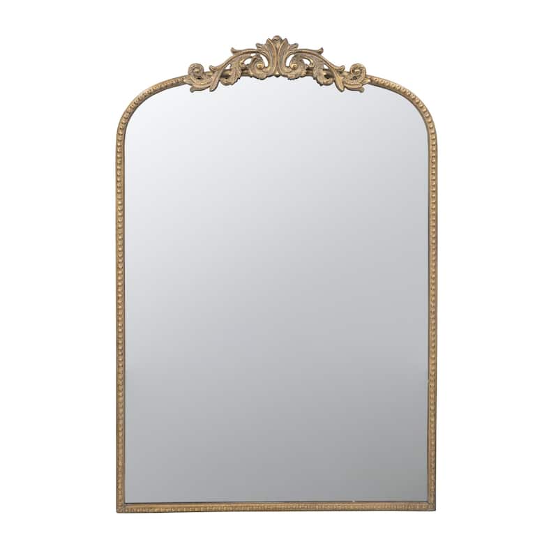 Baroque style living room mirror - 36"x24" - Gold