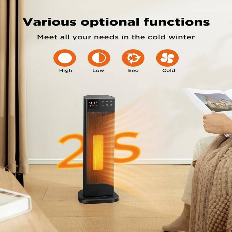 Oscillating Ceramic Tower Indoor Space Heater Bed Bath & Beyond