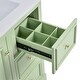 preview thumbnail 16 of 56, 30" bathroom vanity cabinet with ceramic basin, 3 drawers and adjustable shelves