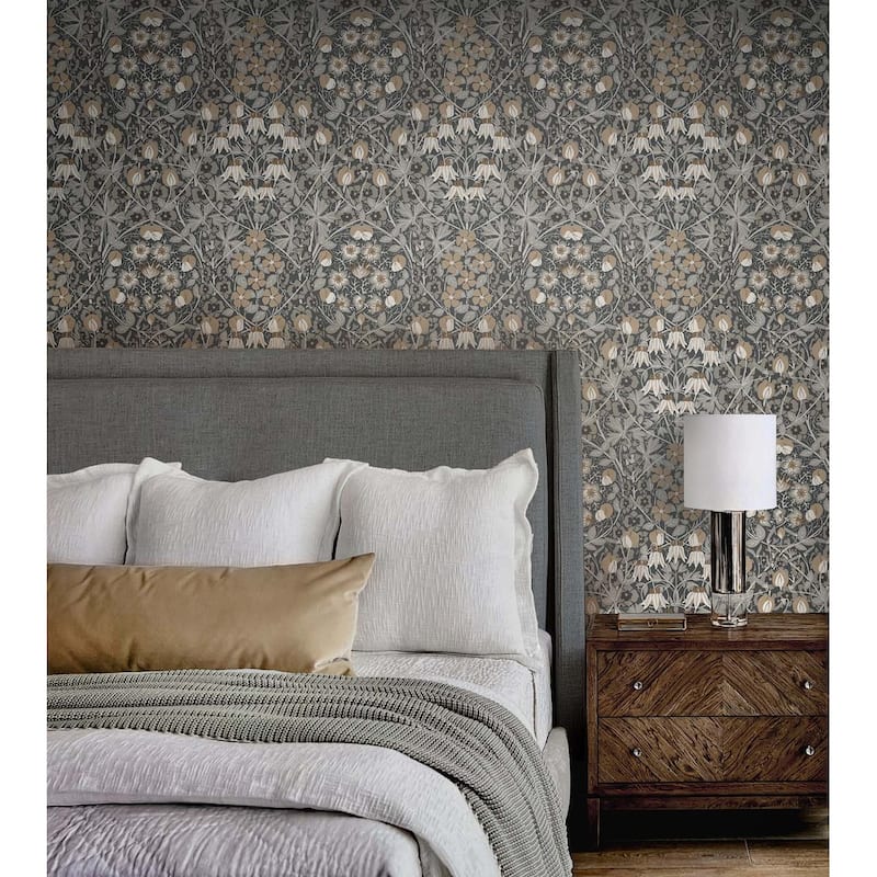 NextWall Tulip Garden Peel and Stick Wallpaper