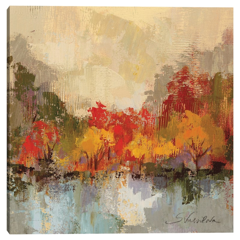 Fall Riverside II by Silvia Vassileva Canvas Art Print
