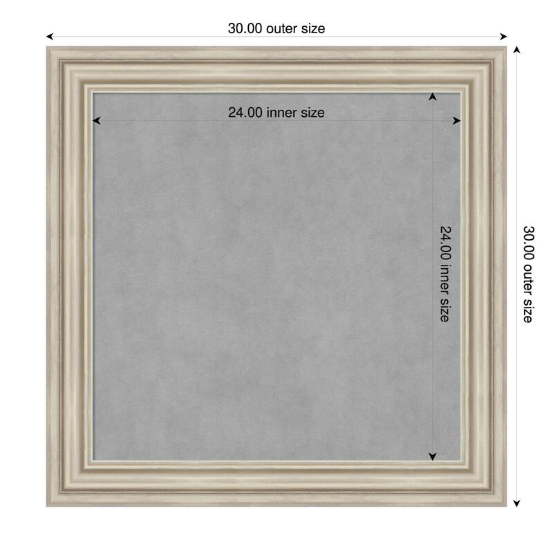 Amanti Art Sierra Black Brown Framed - 30 x 30 in - Sierra Silver