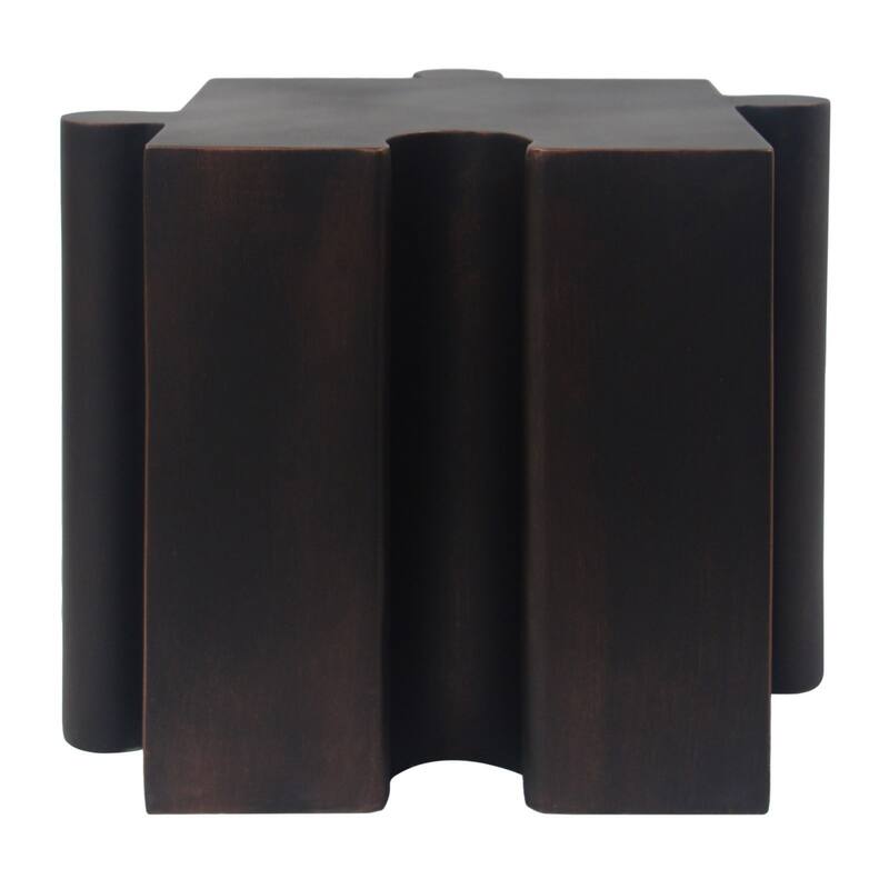Puzzle Art Side Table, Modular Side Table, Antique Copper Side Table