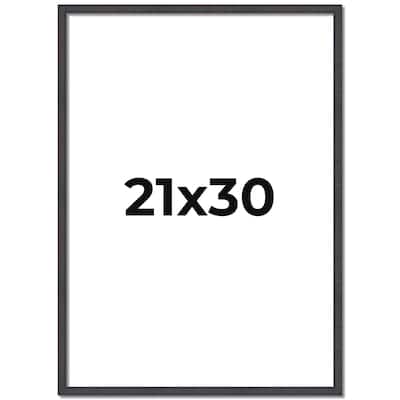 21x30 Frame Brown Solid Wood Picture Frame - Complete Modern Photo