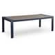 preview thumbnail 2 of 4, Signature Design by Ashley Mabry Shores Navy Blue/Brown Outdoor Dining Table - 88"W x 42"D x 29"H