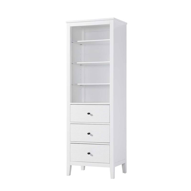 Kensington 16-28 Inch Open Shelving Bath Storage Cabinet