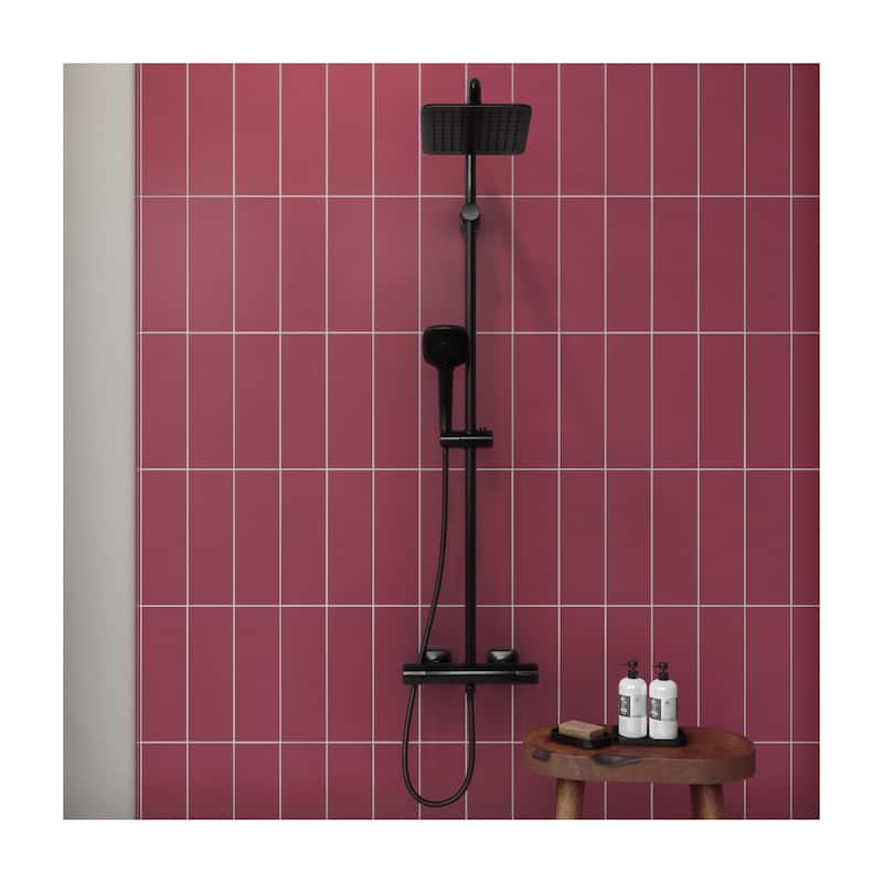 Daltile Stencil 1/2" x 12" Glazed Porcelain Jolly Trim (Sold by the Piece)
