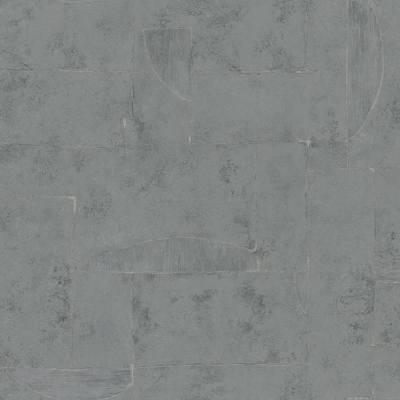 Galerie Wallcoverings Air Collection Graphical Effect Textured Metallic Wallpaper Roll - Grey - 33 feet long x 27.5 inches wide