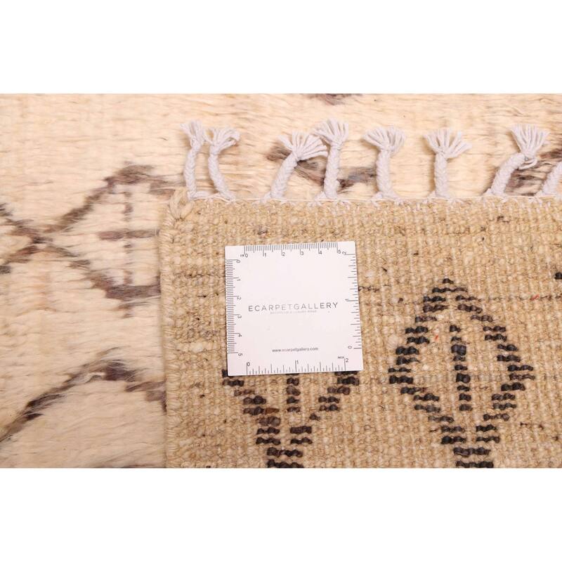 ECARPETGALLERY Hand-knotted Pak Finest Marrakesh Beige Wool Rug - 5'11 x 7'9