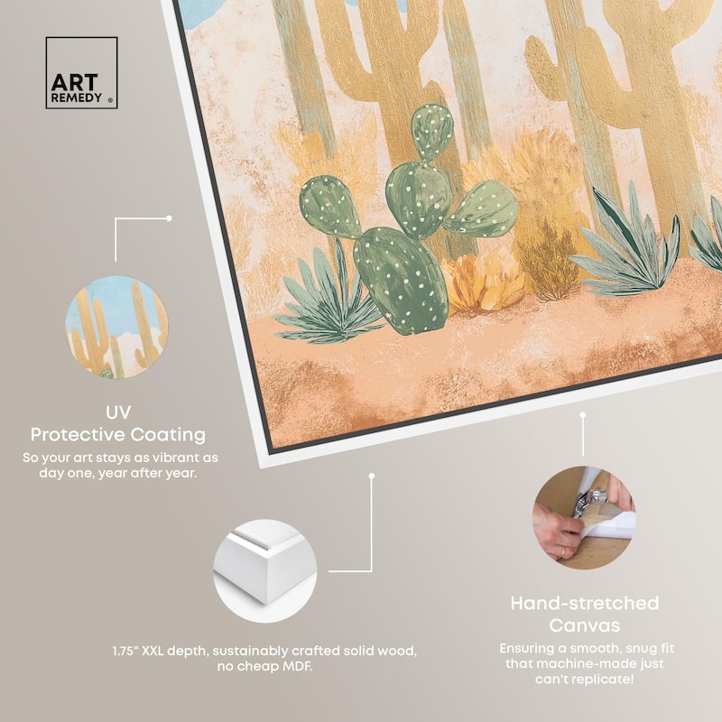 Cactus Canvas by Art Remedy