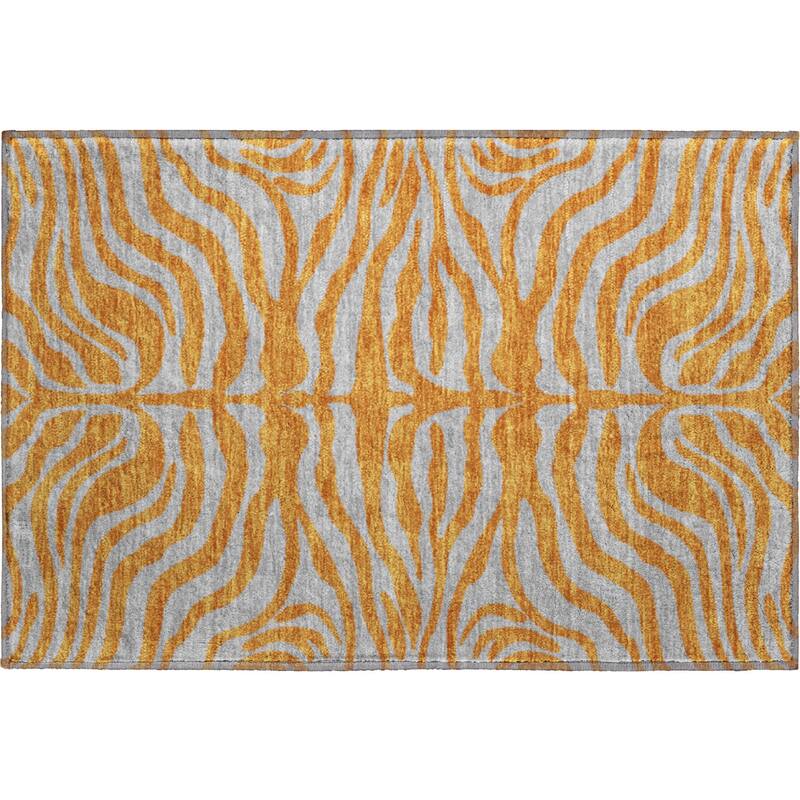 Premium Washable Super Soft Modern Zebra Print Mayfield Rug