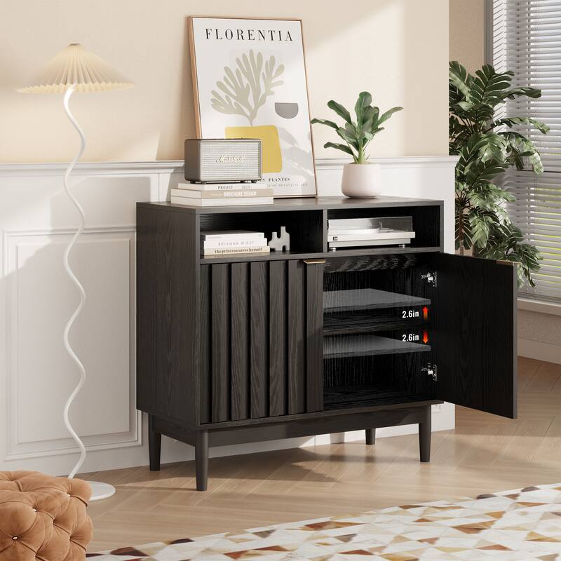 34 in. Buffet with Adjustable Shelves