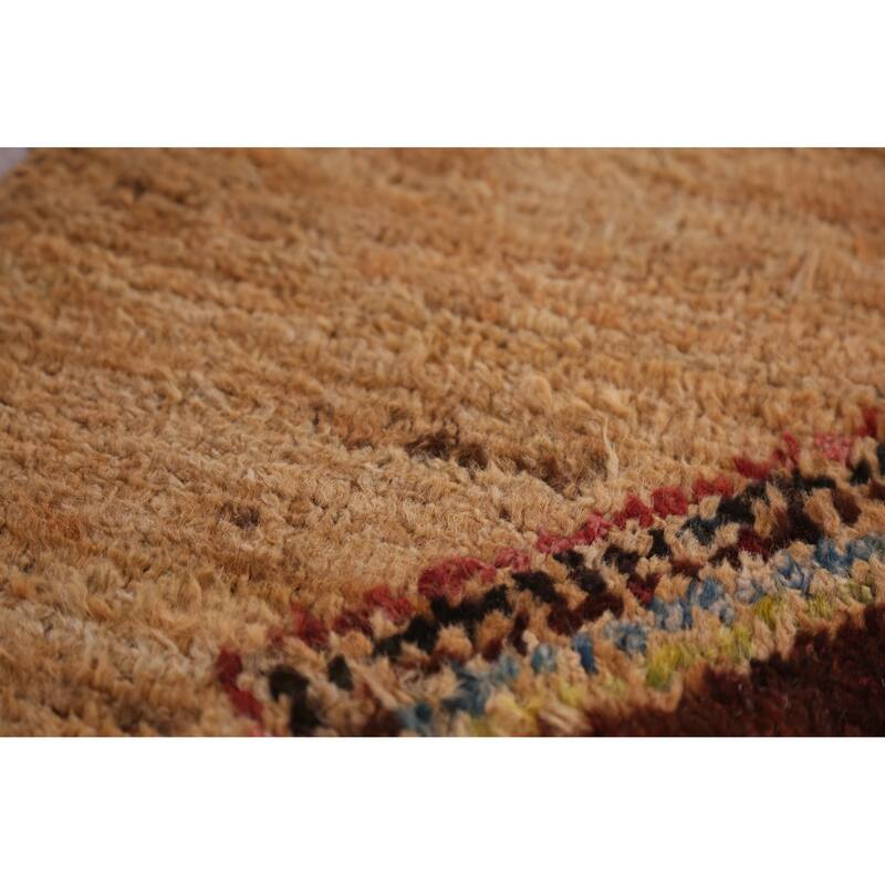 Moroccan Oriental Runner Rug Hand-Knotted Wool Carpet - 3'2" x 12'8"