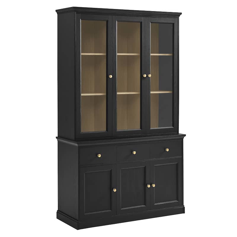 Amara 79 Inch Large Storage Display Cabinet