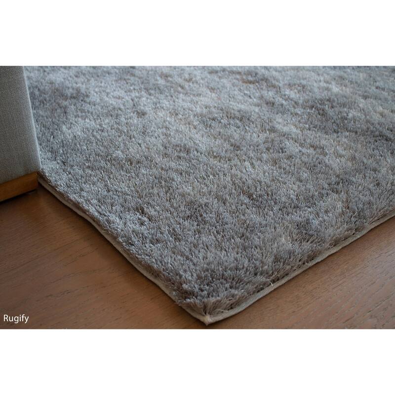 Aroma Collection 1inch Pile Solid Shag Area Rug Red Color Bed Bath