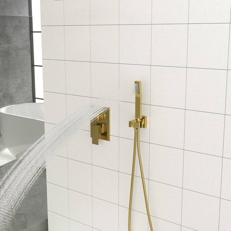 10 Inch Ceiling Mount Square Shower System with Rough-in Valve