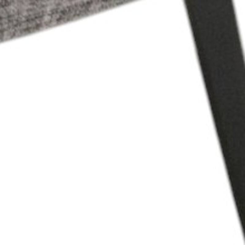 HomeRoots Gray And Black Upholstered Fabric Wing Back Dining Arm Chair