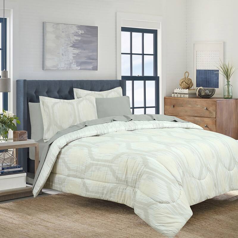 Hexagon Strie Bed in a Bag - Queen