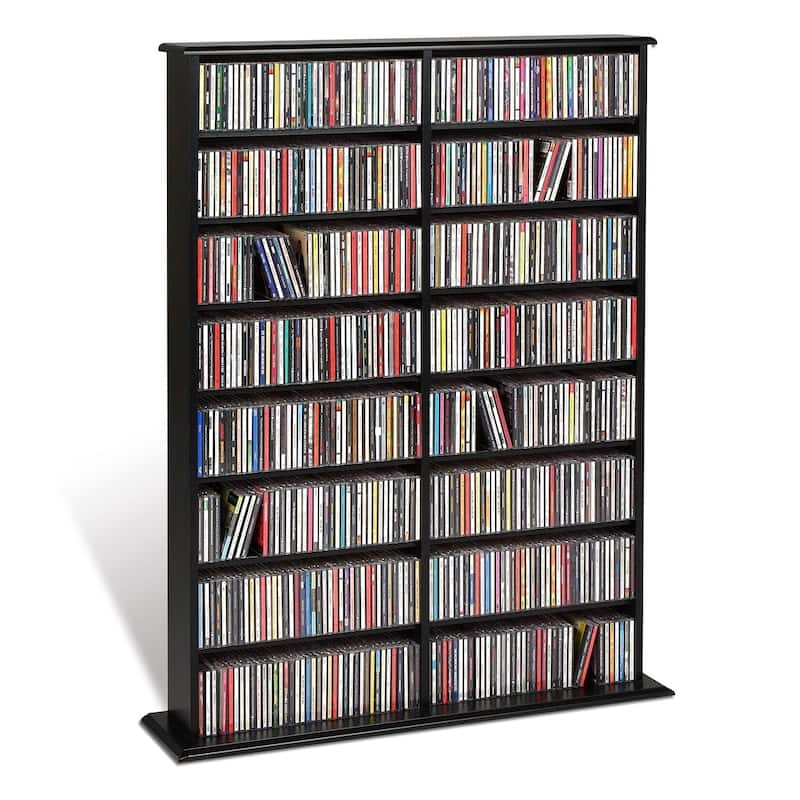 Prepac Media Storage Display Cabinet 8.75" D x 38.75" W x 51" H