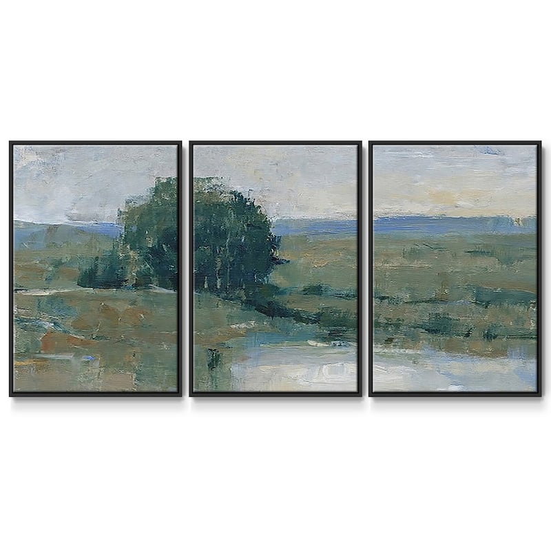 Riverbank Impression I - Multi Piece Framed Canvas