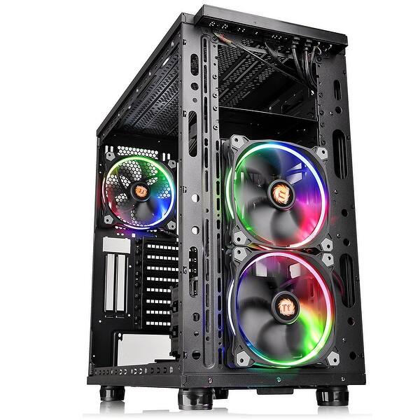 Thermaltake Ca 1h8 00m1wn 01 View 31 Tempered Glass Rgb Edition Mid Tower Chassis Overstock Thermaltake Ca 1h8 00m1wn 01 View 31 Tempered Glass Rgb Edition Mid Tower Chassis Overstock