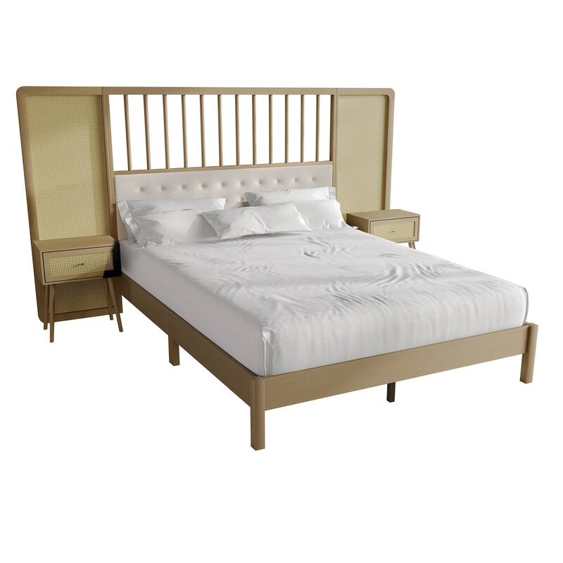 CraftPorch Sophisticated Wall Bed with 2 Nightstand