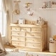 preview thumbnail 2 of 18, Rustic Solid Pine Wood 9-Drawer Dresser with Changing Top, Nursery Storage Organizer with Anti-Tip Kit, Baby Room Furniture