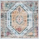 preview thumbnail 9 of 12, SAFAVIEH Bristol Dema Vintage Boho Oriental Polyester Rug 7' x 7' Square - Blue/Camel