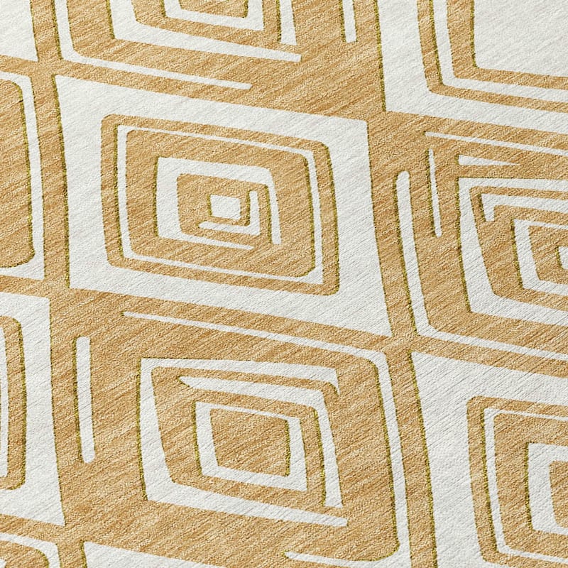 HomeRoots Geometric Transitional Rectangle Outdoor Rug