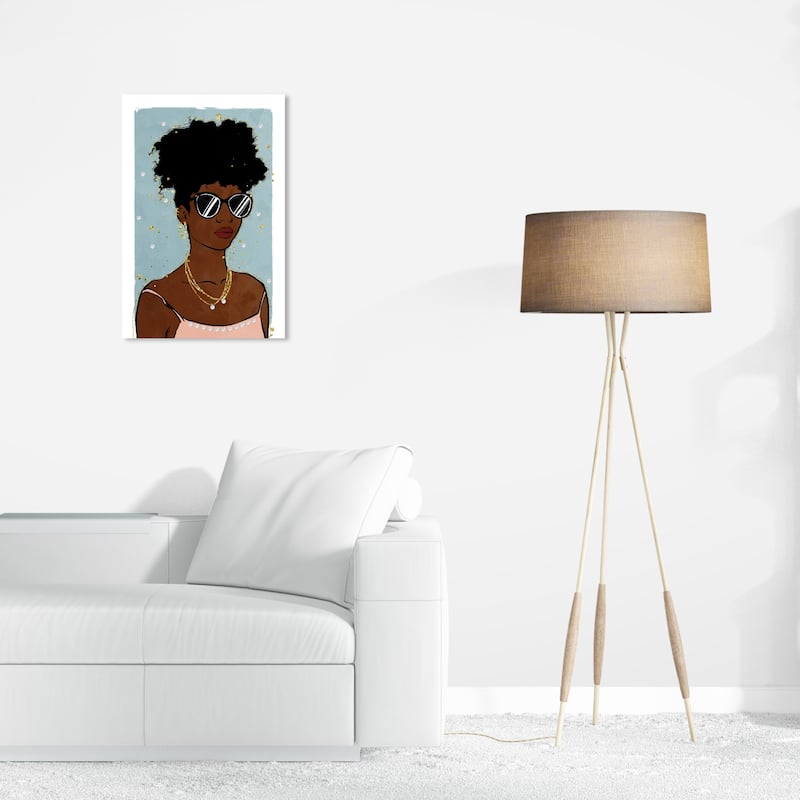 Wynwood Studio Canvas Fashion and Glam Summer Vibes Brown and Dark Brown Glam Wall Art Canvas Print - 24 x 16