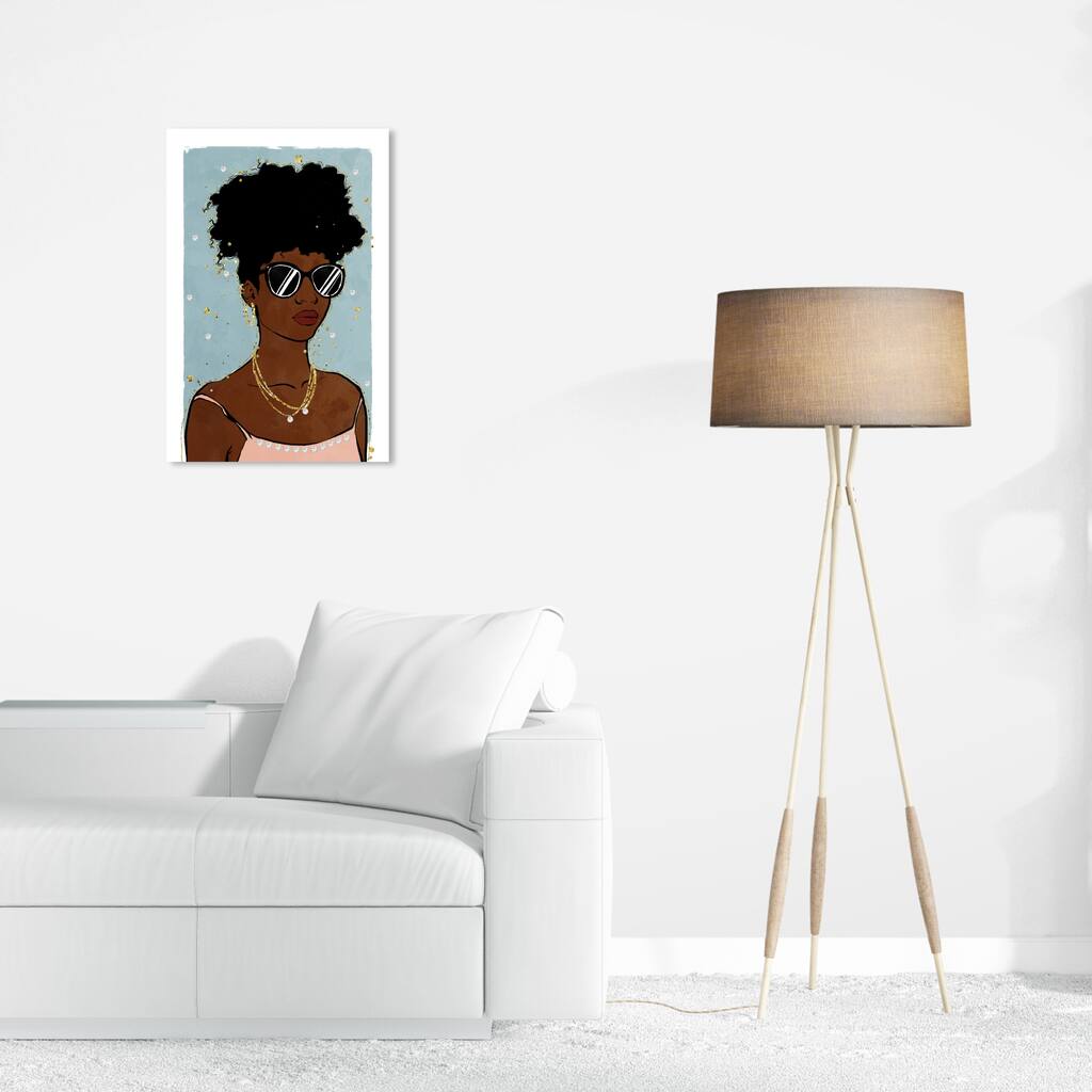 Wynwood Studio Canvas Fashion and Glam Summer Vibes Brown and Dark Brown Glam Wall Art Canvas Print