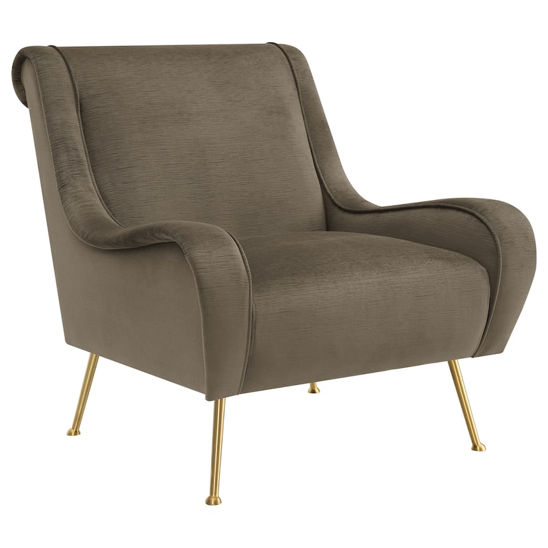 Ricci Upholstered Saddle Arm Accent Chair