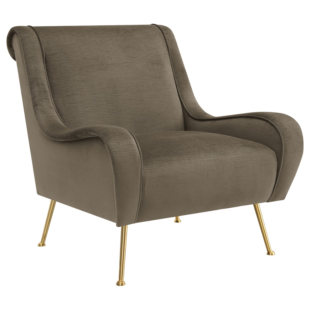 Ricci Upholstered Saddle Arm Accent Chair