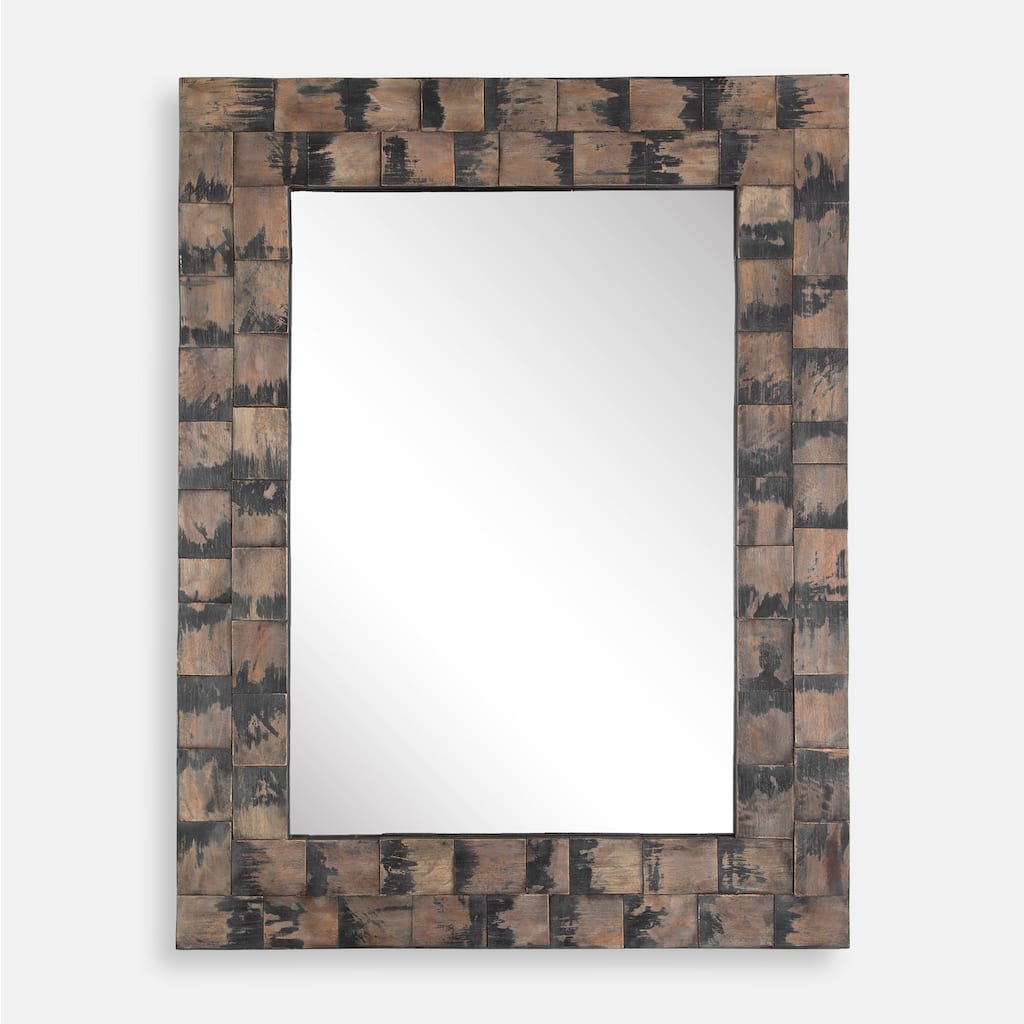 Uttermost 08214 Burke 25-3/4"W x 47"H Rectangular Flat Accent Mirror