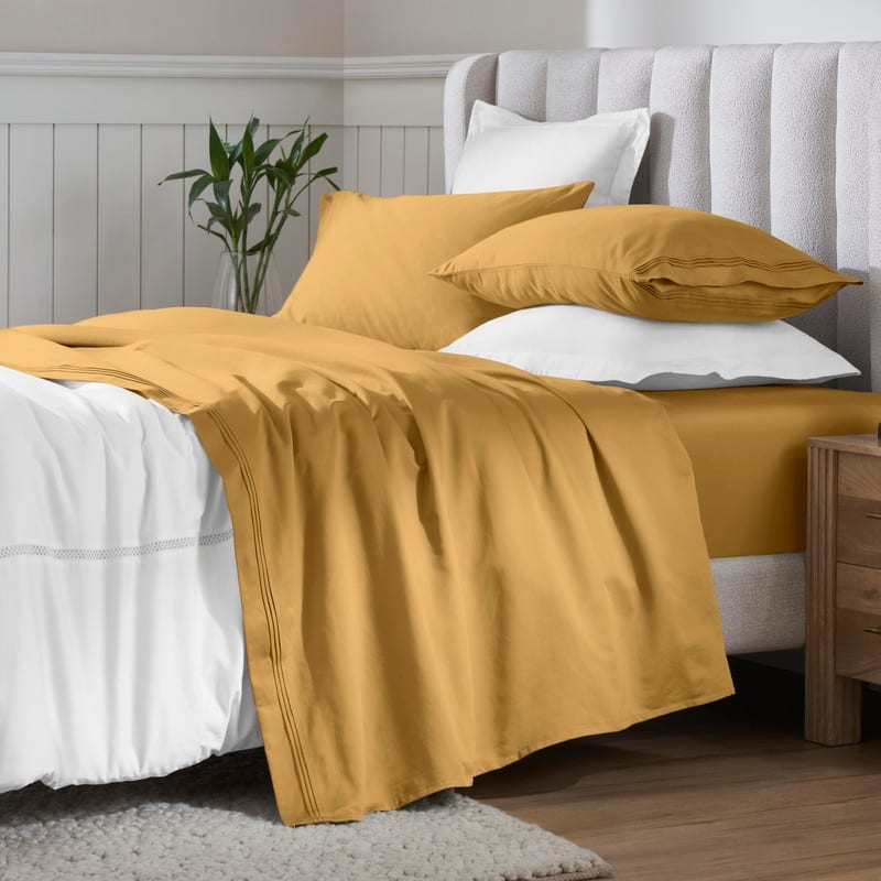 Superior Egyptian Cotton 650 Thread Count Deep Pocket Solid Sheet Set