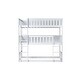 preview thumbnail 27 of 48, Twin Size Wooden Triple Bunk Bed with Ladders and Guardrails, Twin Over Twin Over Twin Detachable Bunk Bedframe for Kids