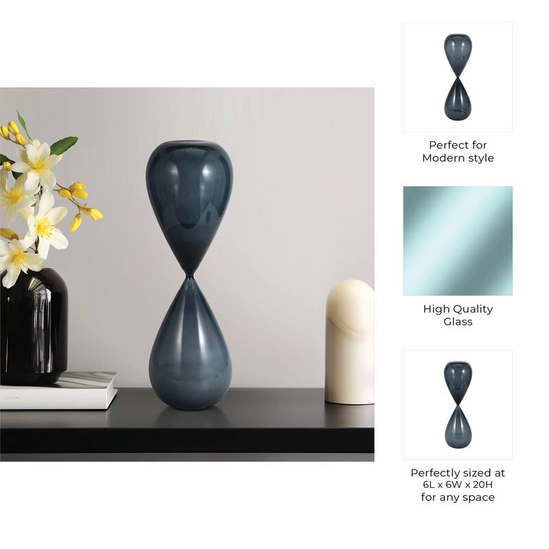 Contemporary Hourglass Sculpture for Home Decor - Stylish Decorative Object