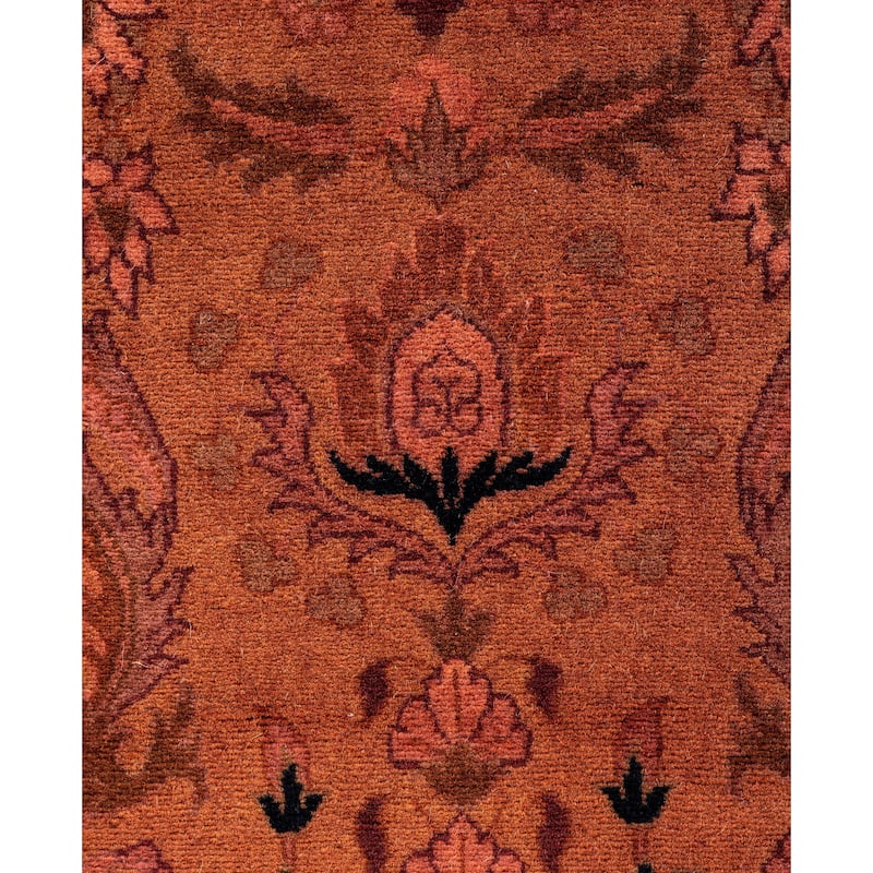 Overdyed One-of-a-Kind Hand-Knotted Area Rug - Brown - 4' 2" x 6' 5"