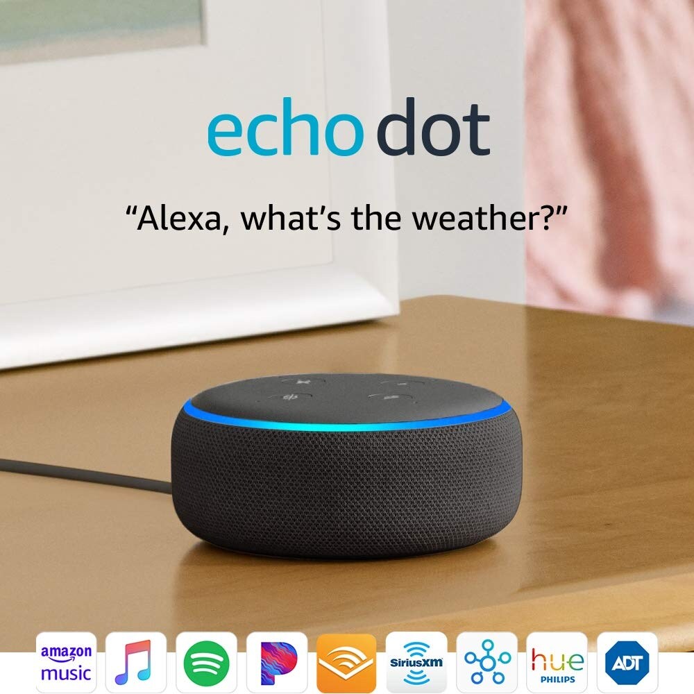 amazon smart speaker echo dot bk