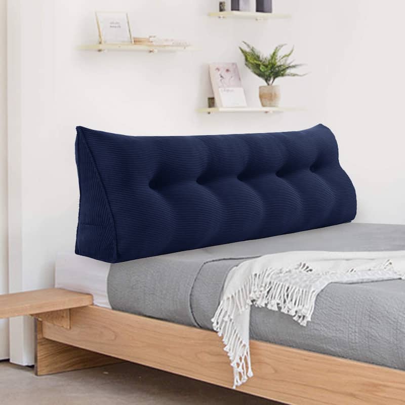 WOWMAX Bed Rest Wedge Reading Pillow Headboard Back Support Cushion