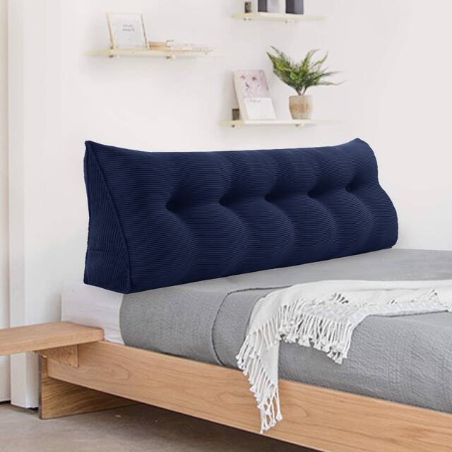 WOWMAX Large Reading Wedge Headboard Pillow for Bed Rest Back Support